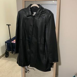 Vintage Nine West leather coat